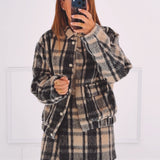 MIRTHE BEIGE CHECKERED JACKET