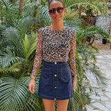 LEOPARD BEIGE LONGSLEEVE SHIRT