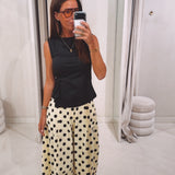 CELIANE BUTTER YELLOW POLKADOTS PANTS