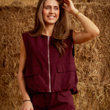 EMBERLY BORDEAUX TWO-PIECE SET