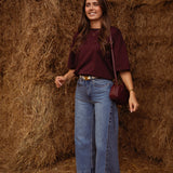 TAYLOR BURGUNDY T-SHIRT