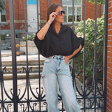 CELINE BLACK BLOUSE