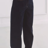 DARK BLUE BARREL JEANS 668-BT
