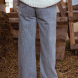 GREY WIDE LEG JEANS 495-GC-11