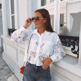 CLEOME WHITE LACE BLOUSE