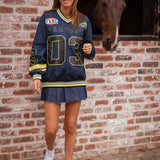 MANYSTON DARK BLUE SWEATER