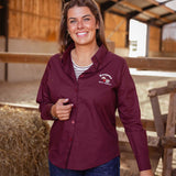 BONJOUR MON AMOUR BURGUNDY BLOUSE