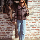 FRANNY BROWN PUFFER JACKET