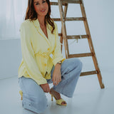 HELLO SPRING YELLOW BLAZER