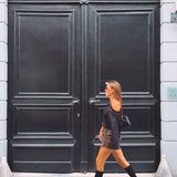 BRIGITTE ASYMMETRIC BLACK T-SHIRT