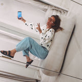 AMANDINE ECRU POLKADOTS BLOUSE