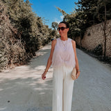 PRE-ORDER CELESTUN LIGHT PINK FRINGE TOP