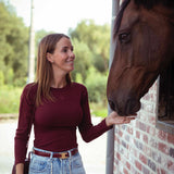 RUBY BORDEAUX LONGSLEEVE SHIRT