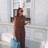 DANIKA BROWN TWO-PIECE SET