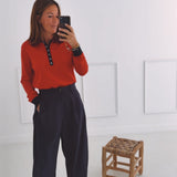 CAMILA DARK BLUE BALLOON PANTS