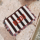BISOU BROWN/ECRU POCHETTE