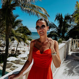 MAR DE LUNA ORANGE DRESS
