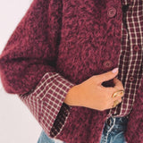 CARLOTTA BURGUNDY JACKET