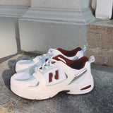 MUSTHAVE WHITE/BURGUNDY SNEAKERS