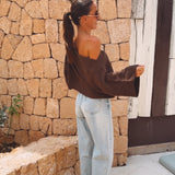 ROMERO BROWN TETRA BLOUSE