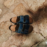 YULIANA DARK BLUE DENIM SLIPPERS