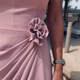 PALMIRA OLD PINK BUSTIER DRESS