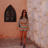 RAWANE MULTICOLOR STRIPED TWO-PIECE SET