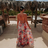 SULTANA PINK MULTICOLOR FLOWER DRESS