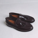 ZOHRA COFFEE BROWN FRINGE LOAFERS