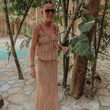 GUADALAJARA DARK BEIGE TWO-PIECE SET