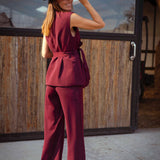 JOLENE BORDEAUX PANTS