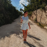 NOPAL LIGHT BLUE PLAYSUIT