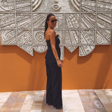 CHIRINGUITO DARK BLUE DENIM TWO-PIECE SET