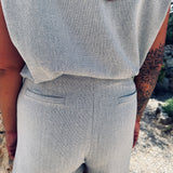 ESMERALDA GREY TWO-PIECE SET