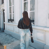 HAISLEY BLACK LEATHER JACKET