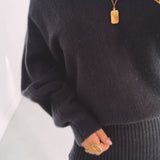 JULIET BLACK KNIT DRESS