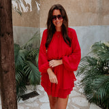 BURN BABY RED DRESS