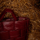 TAVRONA BORDEAUX PUFFER BAG