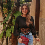 ZORAIDA BLACK LACE BLOUSE