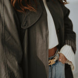 CIBELY DARK GREY MUSTHAVE TRENCHCOAT