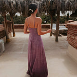 NAYLA PURPLE GLITTER DRESS