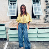 CLAY OLIVE ZIP JACKET BLOUSE