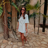 TIZARA ECRU SHORTSLEEVE BLAZER