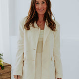 AUDREY BEIGE RIBBED LONGSLEEVE SHIRT