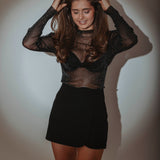 NEW CHAPTER BLACK RHINESTONE BLOUSE