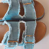 YULIANA LIGHT BLUE DENIM SLIPPERS
