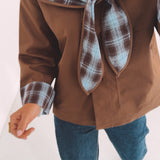 MARLOU BROWN CHECKERED JACKET