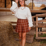 EILEEN ECRU KNITTED SWEATER