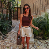 KEEP IT CALIENTE BROWN TOP