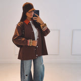 LENORA BROWN ZIP JACKET